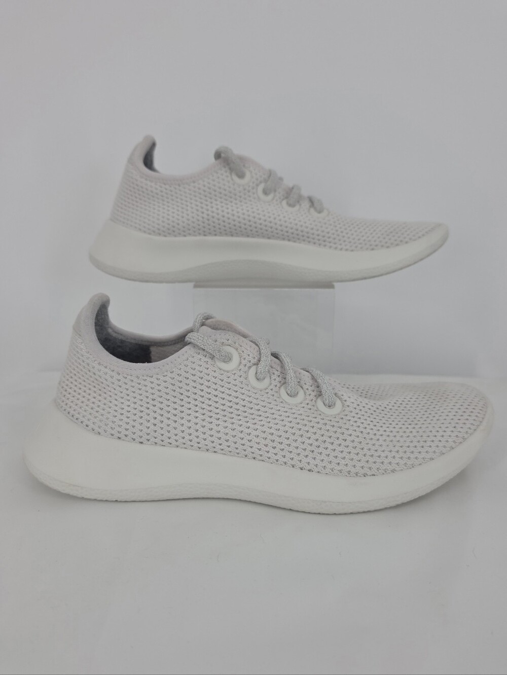 Allbirds Tree Runners Womens 8 White Eucalyptus Knit Walking Sneakers Washable